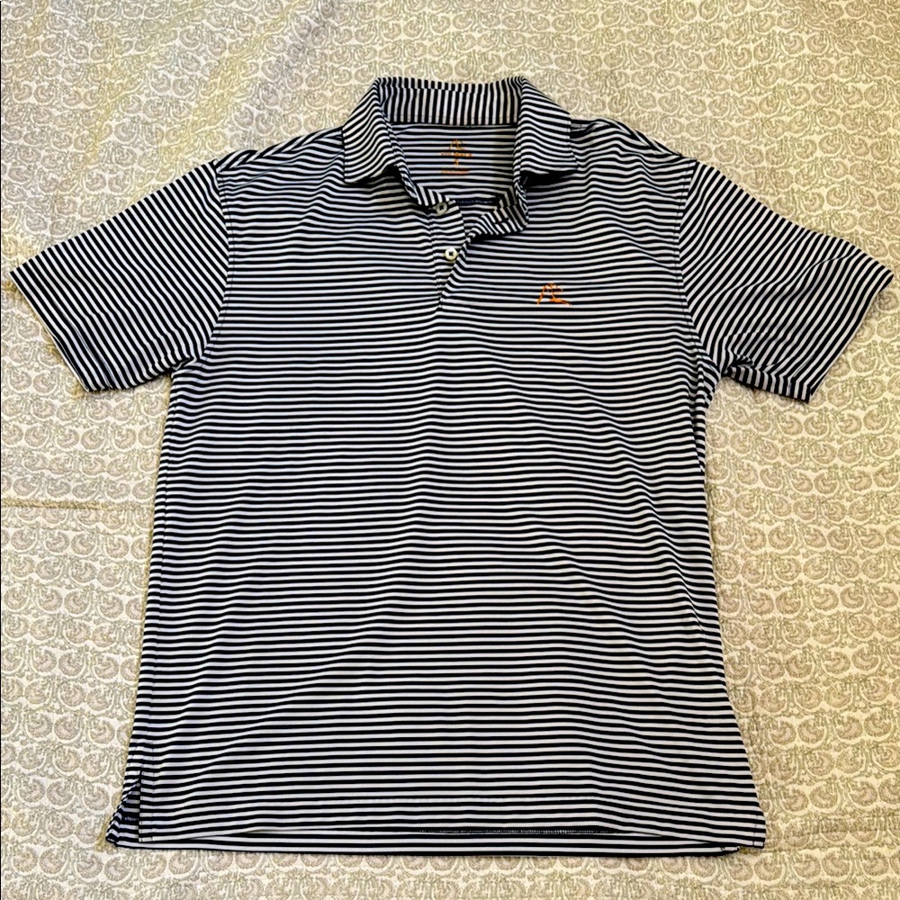 Rhoback Polo Blue/White Stripe
